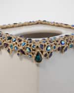Image 4 of 4: Jay Strongwater Bejeweled Tissue Box 