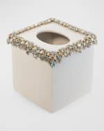 Image 3 of 4: Jay Strongwater Bejeweled Tissue Box 