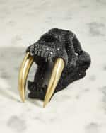 Image 3 of 4: Jay Strongwater Luxe Sabertoothed Tiger Skull 