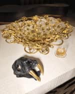 Image 2 of 4: Jay Strongwater Luxe Sabertoothed Tiger Skull 
