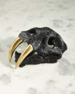 Image 1 of 4: Jay Strongwater Luxe Sabertoothed Tiger Skull 
