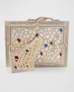 Image 5 of 5: Jay Strongwater Feather Frame, 5" x 7"