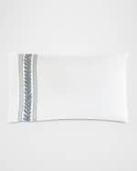 Image 1 of 2: Eastern Accents Amberlynn Velvet Leaf Sham, Left Border