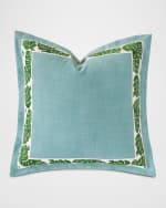 Image 1 of 3: Eastern Accents St Barths Mitered Corner Euro Sham
