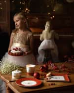 Image 5 of 5: Bernardaud Noel Red Gift Salad Plate