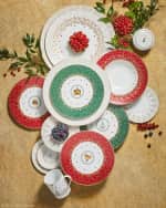 Image 3 of 5: Bernardaud Noel Red Gift Salad Plate