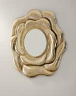Image 3 of 3: Neiman Marcus Modern Floral Wall Mirror 