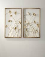 Image 1 of 3: Neiman Marcus Ginkgo Wall Panels, Set of 2