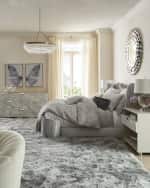 Image 2 of 4: Neiman Marcus Ruffle Wall Mirror