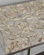 Image 3 of 3: John-Richard Collection Capiz Shell Console Table