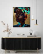 The Oliver Gal Artist Co. Queen of Neon Giclee on Canvas