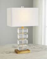 Image 3 of 3: Couture Lamps Clear Crystal Table Lamp 
