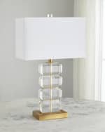 Image 1 of 3: Couture Lamps Clear Crystal Table Lamp 
