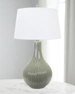 Image 1 of 2: Couture Lamps Ceramic Gourd Table Lamp 