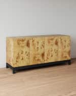 Image 3 of 3: Burl Wood Credenza 