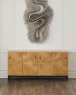 Image 1 of 3: Burl Wood Credenza 