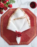 Image 2 of 3: Baccarat x Kim Seybert Louxor Placemat, Red