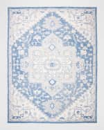 Image 8 of 8: Lauren Ralph Lauren Percy Blue Hand-Woven Rug, 9' x 12'