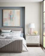 Image 2 of 3: Sferra Perrio King Coverlet