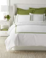 Image 4 of 4: Matouk Schumacher Astor Braid Duvet Cover, King