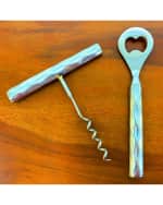 Image 1 of 2: Michael Wainwright Truro Platinum Bottle Opener & Cork Screw Set