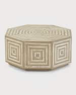 Image 2 of 4: Hooker Furniture Octogonal Cocktail Table 