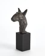 Image 2 of 4: Global Views Bull Terrier Sculpture