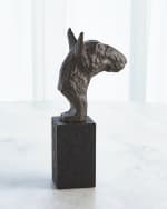 Image 3 of 4: Global Views Bull Terrier Sculpture