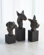 Image 4 of 4: Global Views Bull Terrier Sculpture