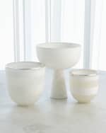 Image 2 of 2: Global Views Footed Alabaster Bowl