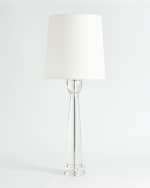 Image 2 of 4: Global Views Modern Crystal Column Lamp