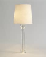 Image 3 of 4: Global Views Modern Crystal Column Lamp