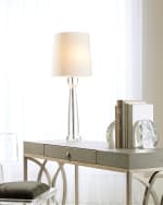 Image 1 of 4: Global Views Modern Crystal Column Lamp