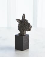 Image 1 of 2: Global Views Scottish Terrier Sculpture