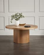 Image 1 of 6: Four Hands Hudson Round Dining Table