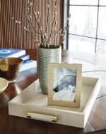 Image 2 of 5: AERIN Classic Crocodile Leather Frame, 5x7