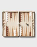 Image 1 of 4: AERIN Enzo Travel Backgammon Set