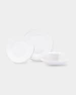 Image 3 of 3: Vietri Lastra White 16-Piece Place Setting Set