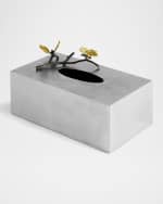 Image 3 of 4: Michael Aram Butterfly Ginkgo Rectangular Tissue Box Holder