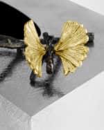 Image 4 of 4: Michael Aram Butterfly Ginkgo Rectangular Tissue Box Holder