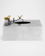 Image 1 of 4: Michael Aram Butterfly Ginkgo Rectangular Tissue Box Holder