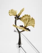 Image 4 of 4: Michael Aram Butterfly Ginkgo Fingertip Towel Stand