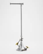 Image 2 of 4: Michael Aram Gold Orchid Toilet Paper Stand