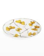 Image 3 of 5: Michael Aram Butterfly Ginkgo Gold Tidbit Plates, Set of 4
