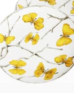 Image 5 of 5: Michael Aram Butterfly Ginkgo Gold Tidbit Plates, Set of 4