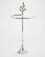Image 1 of 3: Michael Aram Gold Orchid Fingertip Towel Stand