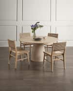 Image 3 of 6: Worlds Away Liliana Dining Table