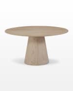 Image 4 of 6: Worlds Away Liliana Dining Table