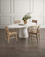 Image 2 of 5: Worlds Away Chanelle Dining Table