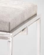 Image 2 of 2: Jamie Young Shelby Hairhide Counter Stool 27"